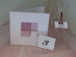 An example of our handmade wedding stationery